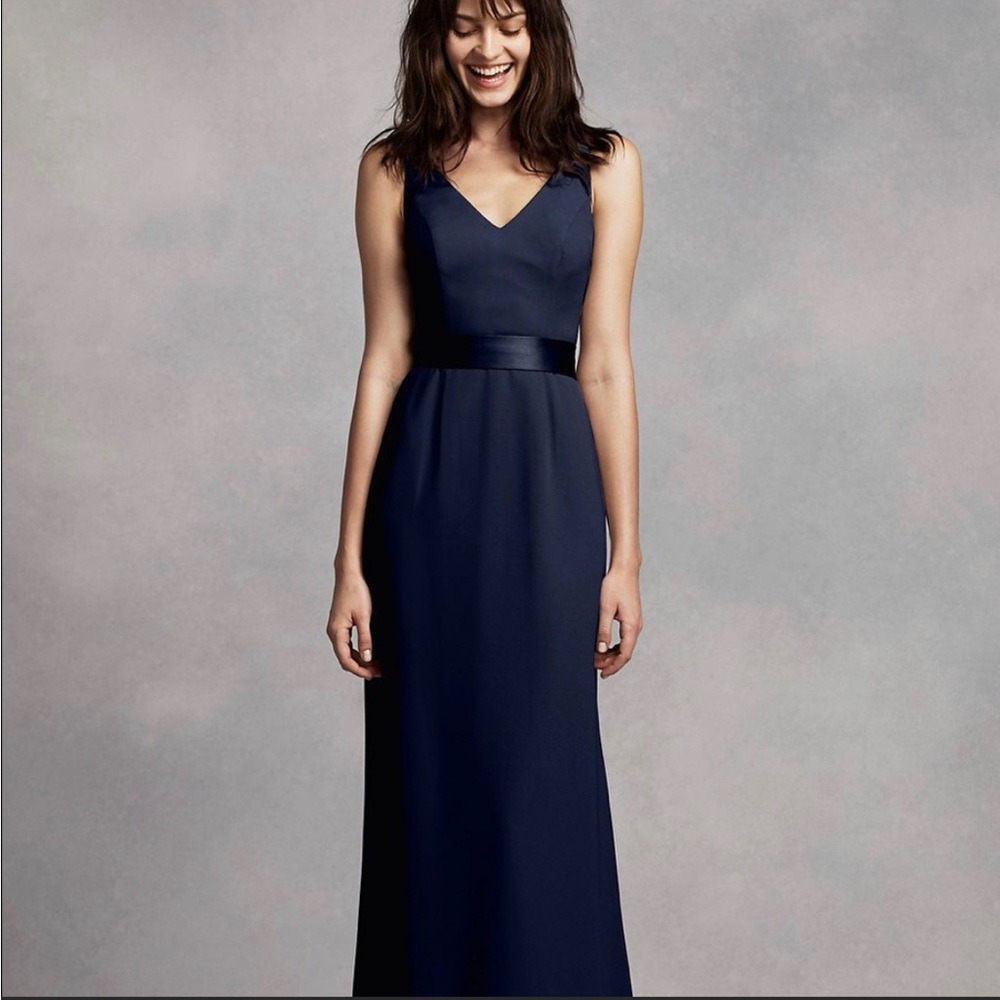 Vera Wang David’s Bridal bridesmaid dress navy size 2